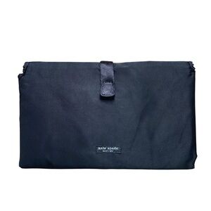 Kate Spade New York Vintage Black Nylon Fold Hygiene Cosmetic Travel Bag